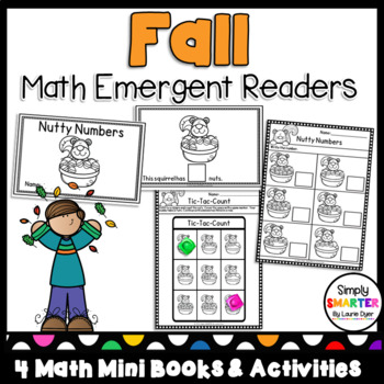 Preview of Fall Themed Math Emergent Readers With Activities