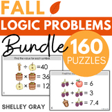 Fall-Themed Math Logic Problems Bundle, Problem-Solving an