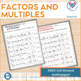 Missing Factors and Multiples FREE