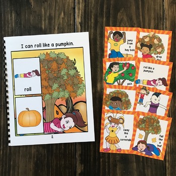 Fall Themed Movement Cards (And Book!) by File Folder Heaven | TPT