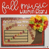 Fall Themed Music Bulletin Board {Treble Lines and Spaces}