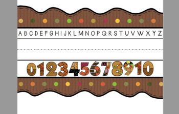 Preview of Fall Themed Name Plates 45 Options!