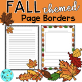 Fall Themed Page Borders | Writing Templates | Outlines
