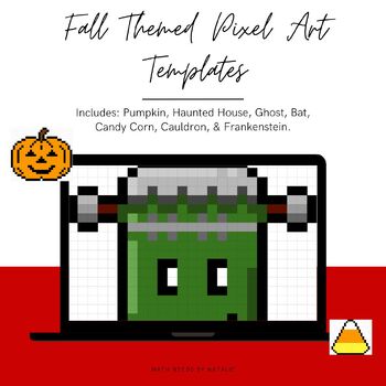 Preview of Fall Themed Pixel Art Templates