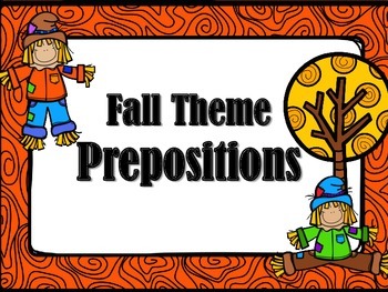 Fall Themed Prepositions for Expressive and Receptive Language by Carly ...