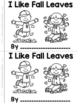 Preview of Fall High Frequency / Sight Word Emergent Reader | Mini-book