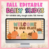 Fall Themed Slides Templates | Daily Google Slides | Morni