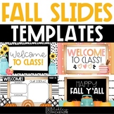 Fall Themed Slides Templates | Distance Learning | for Goo