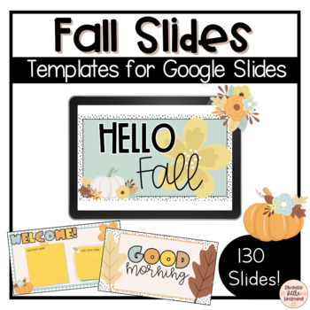 Preview of Fall Themed Slides Templates | September, October and November for Google Slides