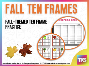 Ten Frame Cards: Pizza, Pencils, Llamas, and More! – The Kindergarten  Smorgasboard Online Store