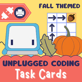 Fall Themed - Unplugged Directional Coding Activity with T