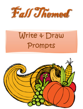 Preview of Fall Themed Write & Draw