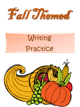 Preview of Fall Themed Writing Practice