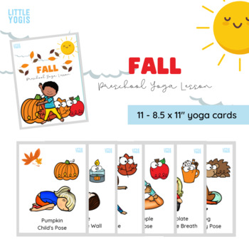 Fall Themed Yoga Cards