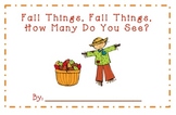 Fall Things Counting Book