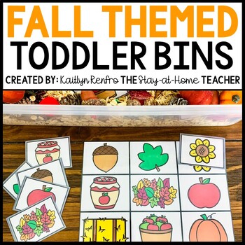 Preview of Fall Toddler Sensory Bin Activities | Autumn Homeschool Preschool | Tot School