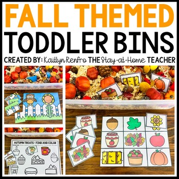 Preview of Fall Toddler Sensory Bin Activities | Autumn Homeschool Preschool | Tot School