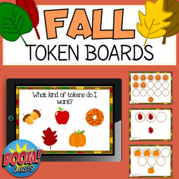 Preview of Fall Token Boards (DIGITAL NO PREP)