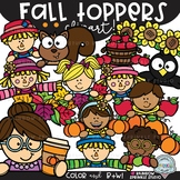 Fall Toppers Clipart {clipart toppers}