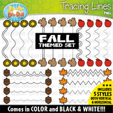 Fall Tracing Lines Clipart Set {Zip-A-Dee-Doo-Dah Designs}