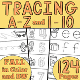 Fall Tracing The Path, Letter Formation,  Numbers 0-10, an