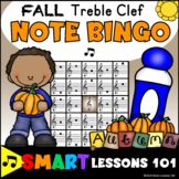 Fall Treble Clef Bingo Game: Fall Note Name Bingo Fall Mus