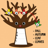 Fall Tree Craft Acrostic Poems Writing Prompts Autumn Leav