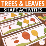 Fall Trees 2D Shapes Matching & Size Sorting Activity - Au