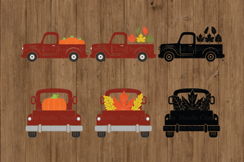 Download Fall Truck Svg Pumpkin Truck Svg Cut Files Truck With Leaves Svg Harvest Truck