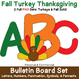 Fall Turkey Bulletin Board Set Commercial Clipart Fall Col