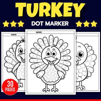 BEST VALUE 30 Halloween Dot Marker Coloring Pages Instant Download