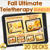 Fall Ultimate Teletherapy Boom Cards Bundle