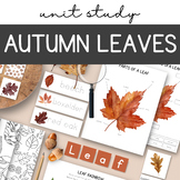 Fall Unit Study Bundle, Leaves Unit Study, Homeschool Mate