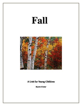 Preview of Fall Unit for Young Children