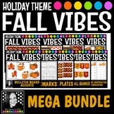 Fall Vibes MEGA BUNDLE of Decor Writing Math Reading Pumpk