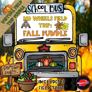 Preview of Fall Virtual Field Trip BUNDLE: 3 Trips Included - Apples, Bats, & Pumpkins