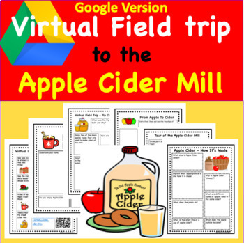 Preview of Fall Virtual Field to the Apple Cider Mill Activities for Google