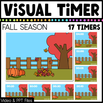 Preview of Fall Visual Timer Classroom Management Tool Transition PPT Video Autumn