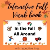 Fall Vocabulary Interactive and Repetitive Line Book