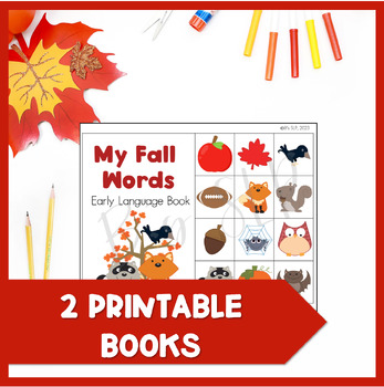 Fall Vocabulary Words Early Intervention Books and Activities Speech ...