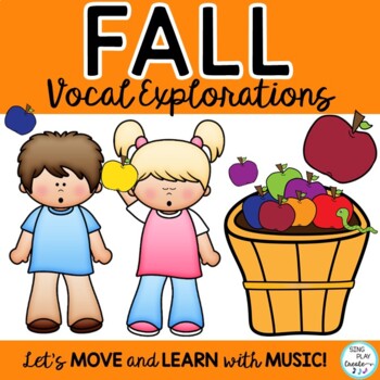 Preview of Vocal Explorations : Fall Themed Animated Video, Worksheets K-3