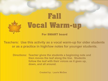 Preview of Fall Vocal Warm-up