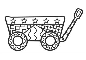 wagon coloring pages