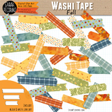Fall Washi Tape Clip Art (Autumn Clip Art)