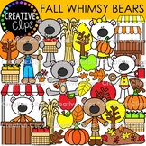 Fall Whimsy Bear Clipart {Fall Clipart}