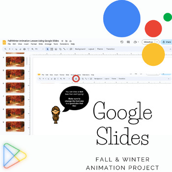 Preview of Fall/Winter Animation Lesson Using Google Slides