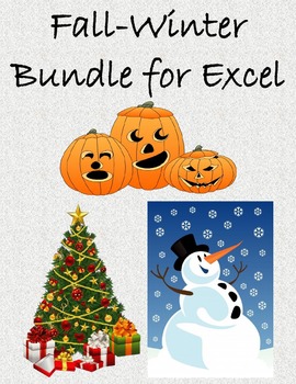 Preview of Fall-Winter Bundle for Microsoft Excel Digital