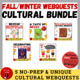 Fall/Winter Cultural Webquests Bundle | Authentic Spanish 