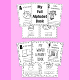 Fall & Winter Mini Alphabet Coloring Books