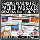 Summer Fall Winter Spring Reading Comprehension Paired Pas